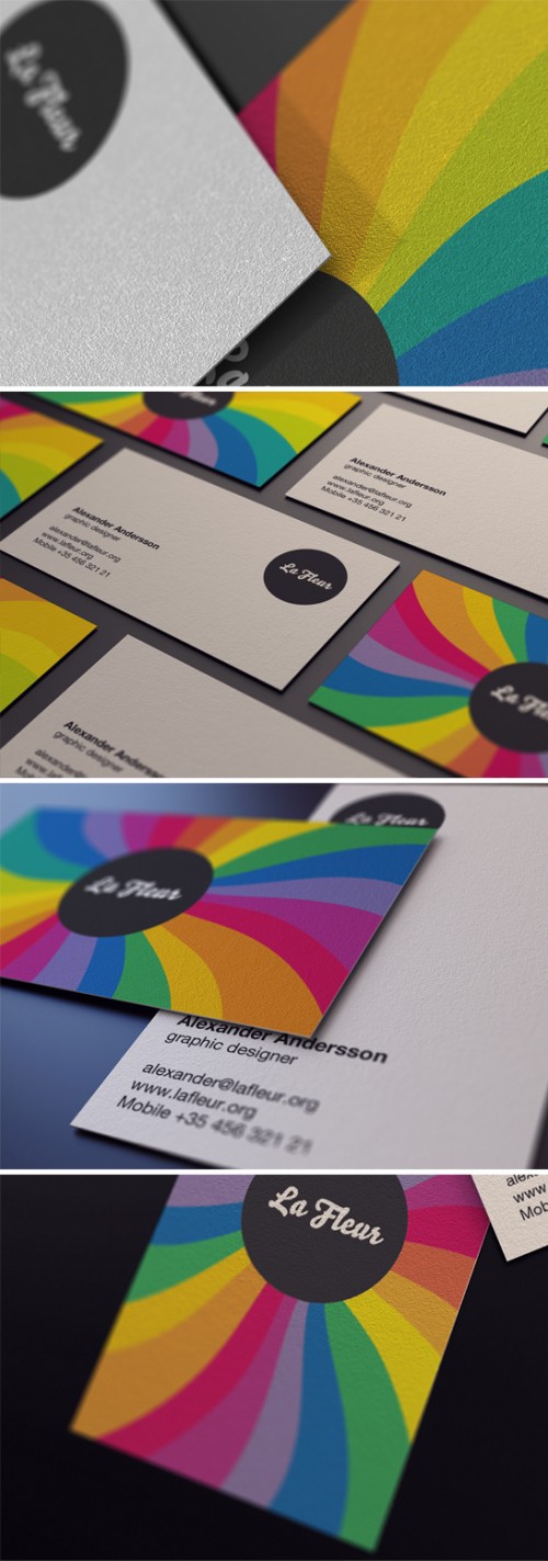 20_Colorful Business Card