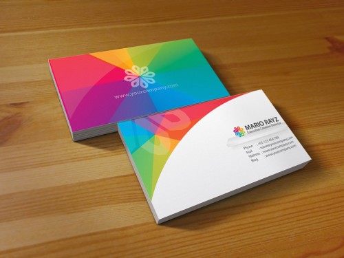 3_Rainbow Petals Business Card