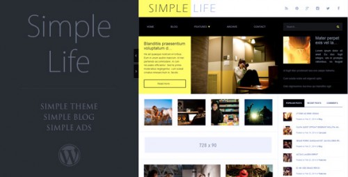 Simple Life - WordPress Blog Theme