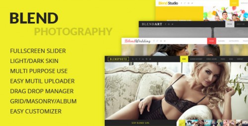 Blend - Fullscreen Photography WordPress Theme