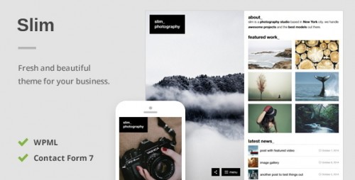 Slim - A Fresh Photography WordPress Theme