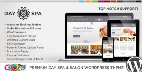 WP Day Spa & Salon WordPress Theme