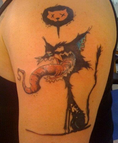 Venom Cat Tattoo