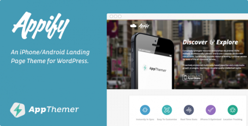 Appify - iPhone, Android App Landing Page