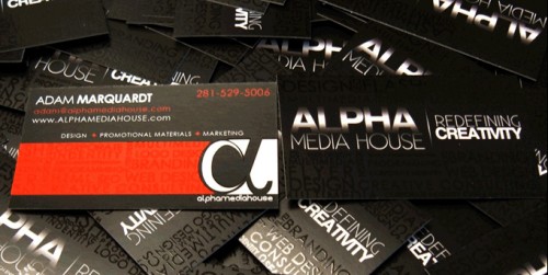 Alpha Media House Business Card