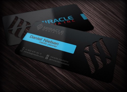 Business Card for Miracle Media Inc