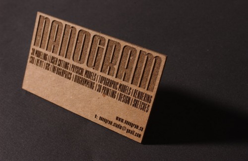 Chipboard Business Card