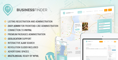 Business Finder: Directory Listing WP Theme