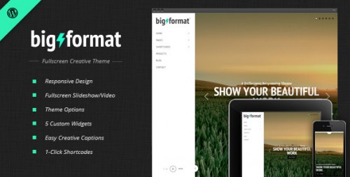BigFormat - Responsive Fullscreen WP Theme