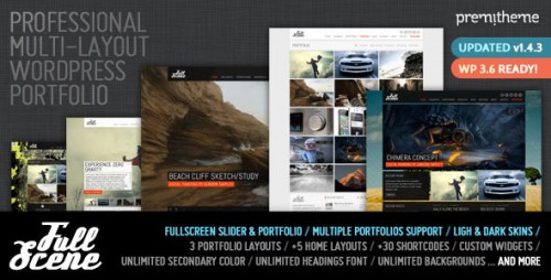 FullScene - Portfolio, Photography WP Theme