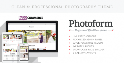 Photoform - Photography WordPress Theme