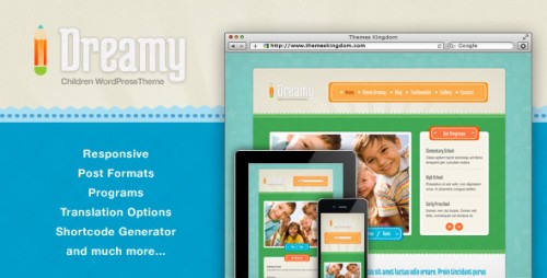 Dreamy - Responsive Children WordPress Theme