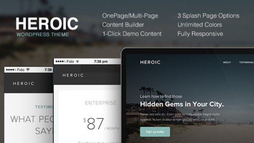 Heroic - Creative + Modern WordPress Theme