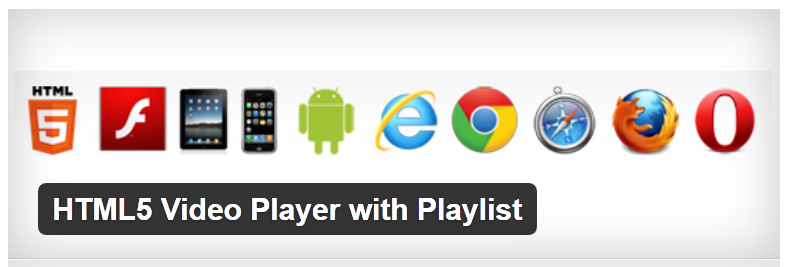 html5 video player style