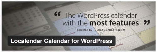 Localendar Calendar for WordPress