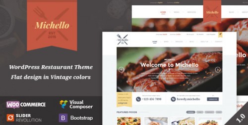 Michello - WordPress WooCommerce Restaurant Theme