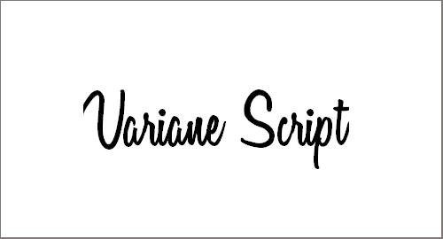 Variane Script Font